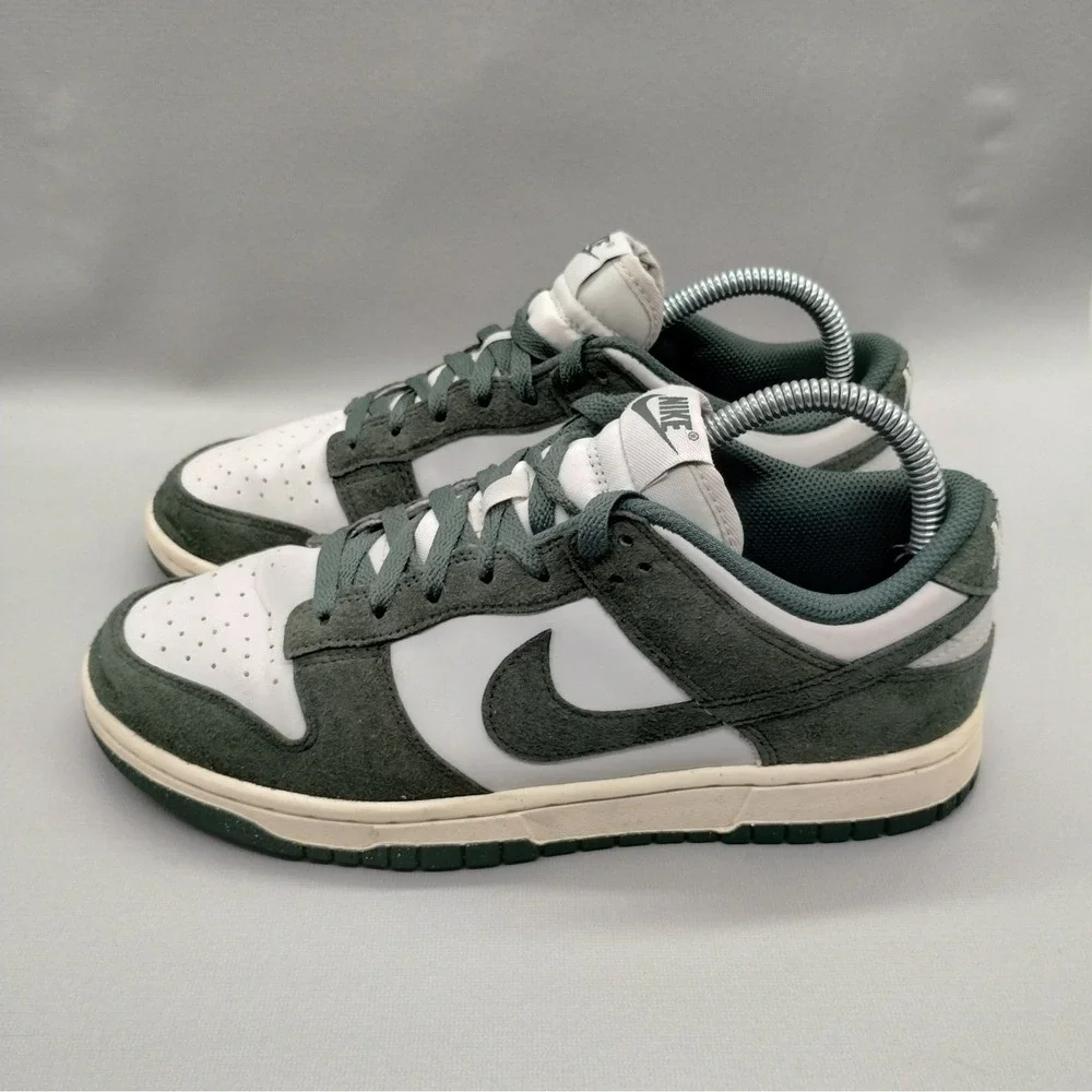 Nike Dunk Low Next Nature Vintage Green Sneakers Womens Size 8.5 Suede Casual